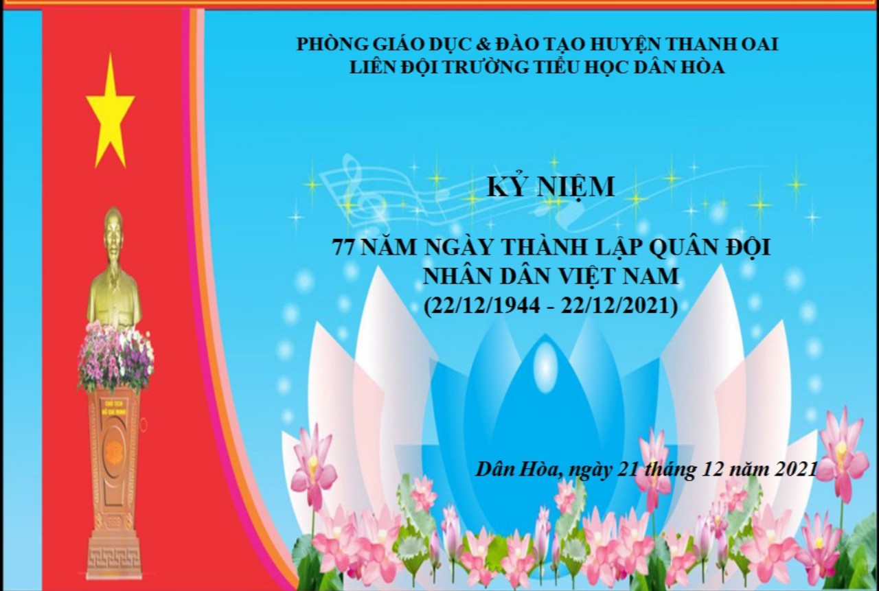 Kỷ niệm 77 năm ngày thành lập Quân Đội Nhân Dân Việt Nam